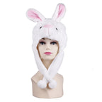 Fashionable Children's Winter Hat Plush Tiger Head Design Scarf Neck Protection Halloween Performance Cap Kids Warm Cozy Hat
