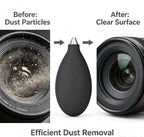 Mini Air Blower Pump – Blast Dust Off Camera Lenses, Phone Circuits & Tablets. Super Strong Manual Blower for Electronics Cleani