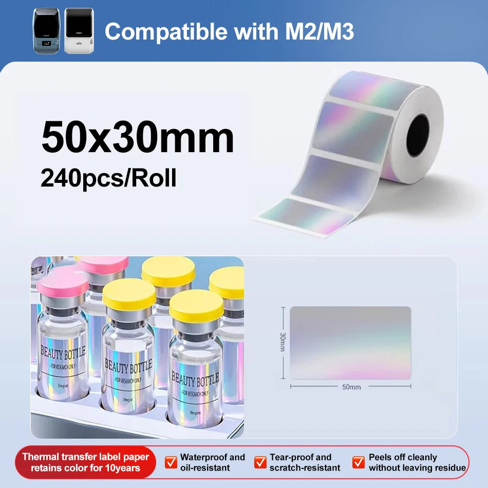 M2 Niimbot Portable Thermal Transfer Label Printer Multi-function Sticker Label Maker Machine for Office Clothes Tag Power Cable