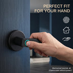 Upgraded Biometric Fingerprint Smart Door Lock, Bluetooth Digital Keypad Keyless Entry Door Lock, Password Touch Keypad Electronic Security Lock, Applicable Door Thickness 30mm-55mm For Home Apartment Office