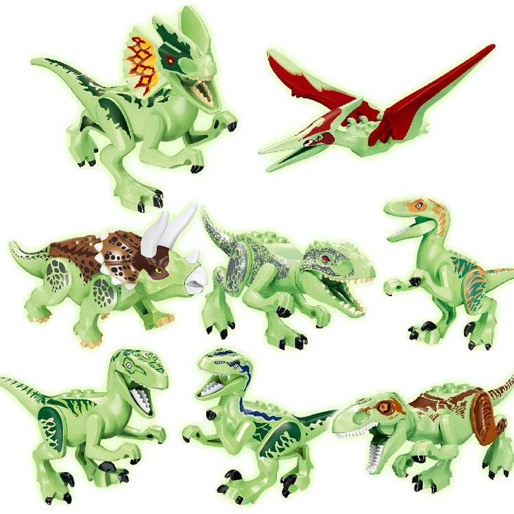 Jurassic Dinosaurs Spinosaurus Brick Figure Multiple Color Versions Articulated Limbs Collectible Dinosaur Toy Educational Toy