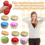 Simulation Glowing Dumpling Slow Rebound Stress Ball Soft Fidget Toy Stress Relief Decor For Home Office Birthday Gift