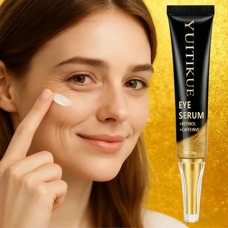 YUITIKUE Caffeine Eye Cream 20g - Fast-Acting Firming & Lifting, Energizes Eye Area, Day & Night Use, Reduces Puffiness