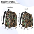 Real Tree Camouflage Backpack Daypack Large Capacity Kids BookBag School Bag Shoulder Bags for Men Women