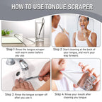 Premium 1pcs/3pcs Metal Tongue Scraper Cleaner for Adults & Kids, Portable Stainless Steel Tongue Scrapers Brushes for Removing