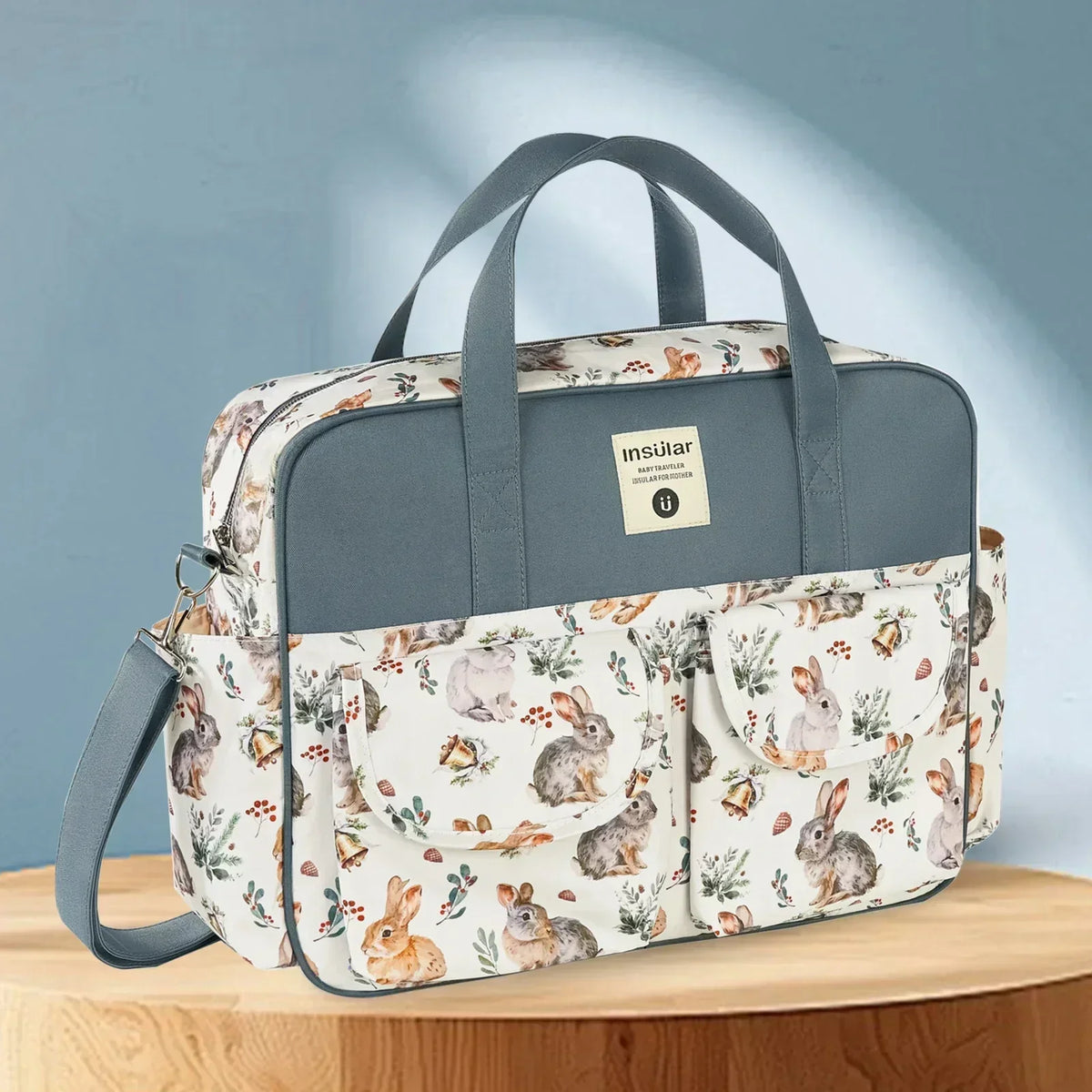 Mommy Diaper Bag For Babies Large Capacity Organizer Waterproof Wide Opening Travel Messenger Crossbody Bag Mummy Baby Nappy Bag