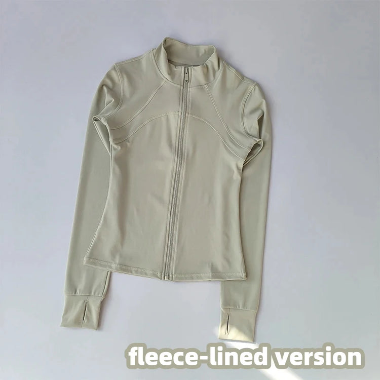 Women's Sports Jackets Quick-drying Running Training Coat Fitness Top Gym Jacket Long Sleeve Sports Jacket Workout Sweatshirt