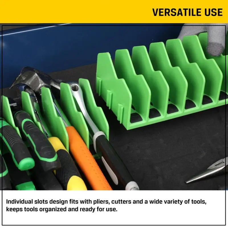 Practical plier organizer rack Holds up to ten pliers Drawer Toolbox Sturdy Pliers Tool Organizer Storage Rack Space-Saving