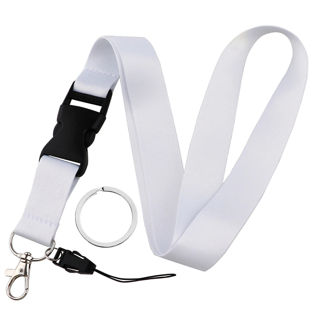 Fashion Mobile Phone Lanyard Pure Color Neck Strap Credencial Teacher Lanyard For Keys Id Card Holder Pass Key Ring Accessories