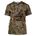 New Camouflage Rabbit Hunting 3d T-shirt Summer Casual Men's T Shirts New Fashion Street Women's Short Sleeve Tops Male Clothing