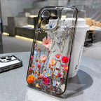Flower Phone Case For iPhone 17 18 Pro Max 16 13 14 12 11 15 Pro Max 16e Air 7 Plus SE Shockproof Transparent Cover Soft Funda
