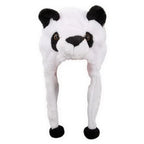 Fashionable Children's Winter Hat Plush Tiger Head Design Scarf Neck Protection Halloween Performance Cap Kids Warm Cozy Hat