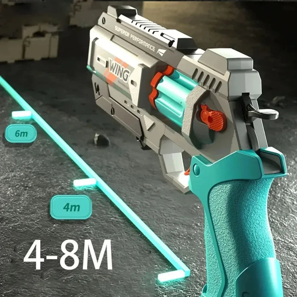 Novel Transform Pistol Toy Safe Foam Bullet Material Interactive Shooting Play Toy For Children Daily Leisure Game