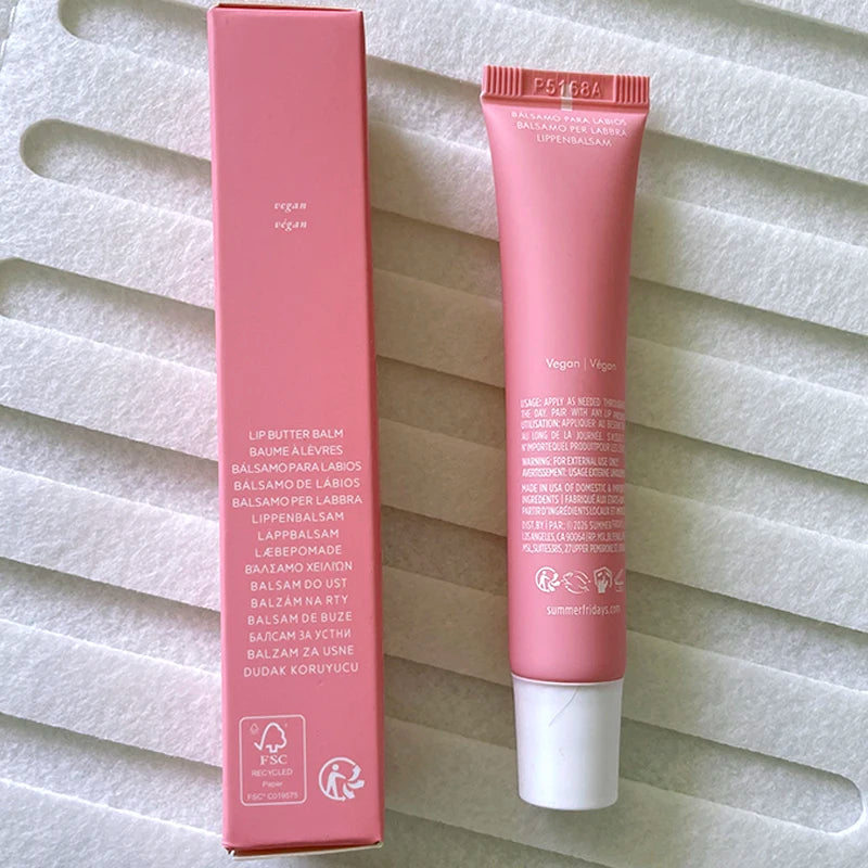 Summer Limited Rho Vanilla Beige LipBalm Moisturizing Transparent Lipstick Set Smooth Soft Tube Mirror Lip Gloss Lip Blum Makeup
