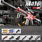 Manual Soft Bullet M416 Soft Bullet Gun Can Fire Submachine Gun Model  Toy Gun Action Loading Assault Rifle