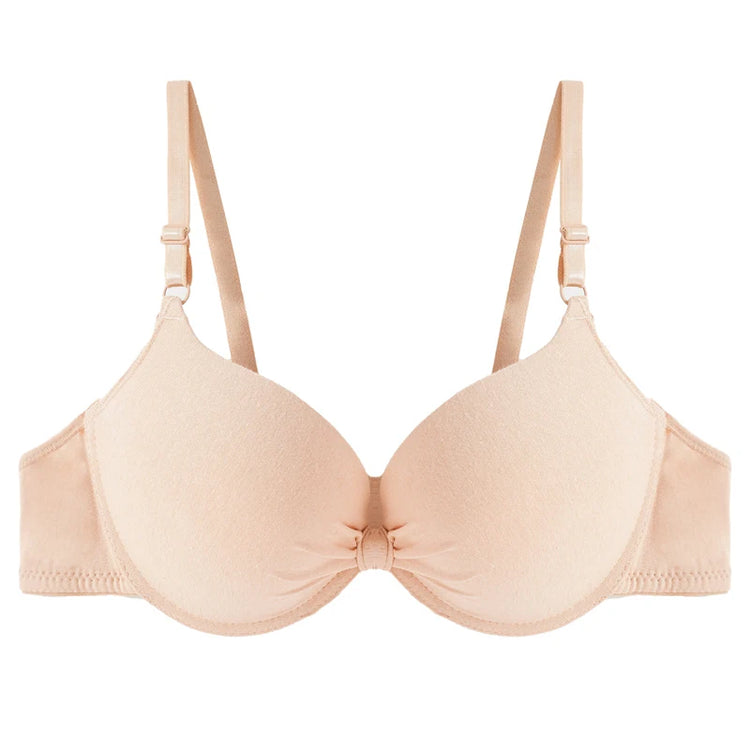 Push Up Bra Sexy Women's for Gathering Small Breasts Deep V Underwire Solid Bras Backless Intimate Underwear Padded Bra