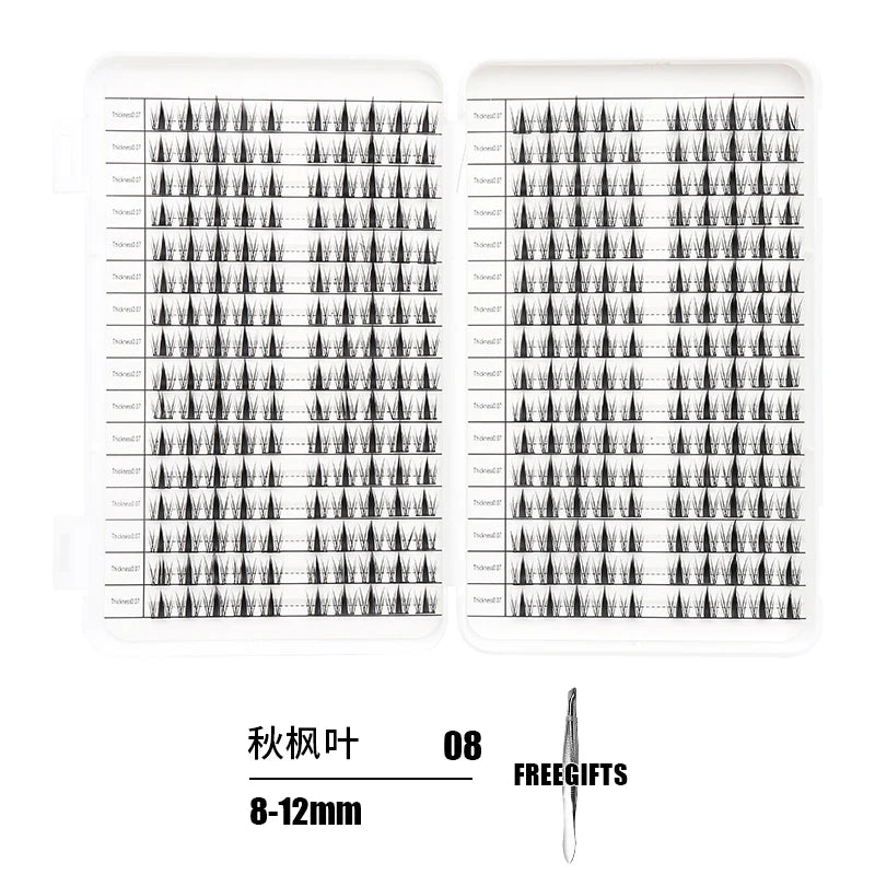Individual Lashes Eyelash Book Clusters Extensions False Eyelash DIY at Home Cluster Eyelash Extensions Makeup Kit Lashes