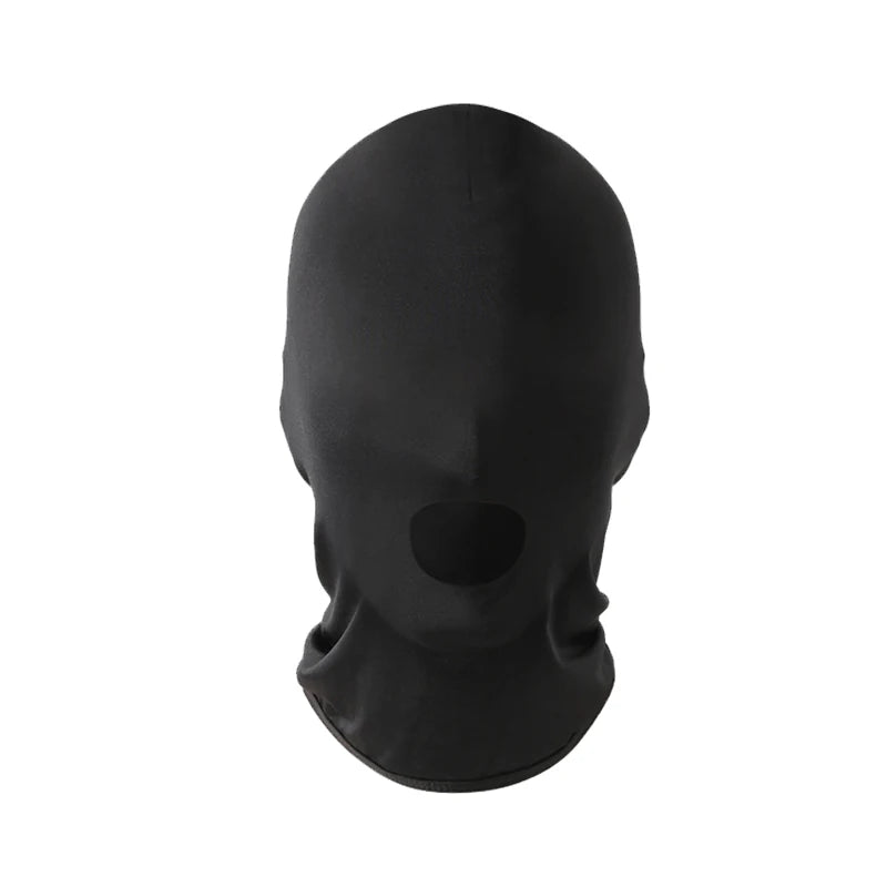 Single Hole Mouth Open Balaclava Mask Ultra Thin Full Face Mask Hood Cosplay Headgear Party Halloween Ice Silk Head Eyes Cover
