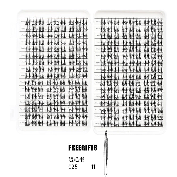 Individual Lashes Eyelash Book Clusters Extensions False Eyelash DIY at Home Cluster Eyelash Extensions Makeup Kit Lashes