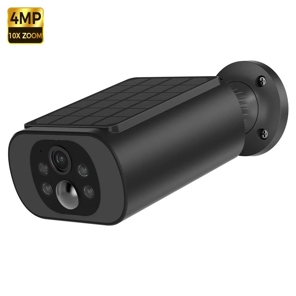 2.5K Solar Security Camera Wireless Outdoor WiFi Camera Long Standby,24/7 Recording,Color Vision,AI Detection Surveillance Cam