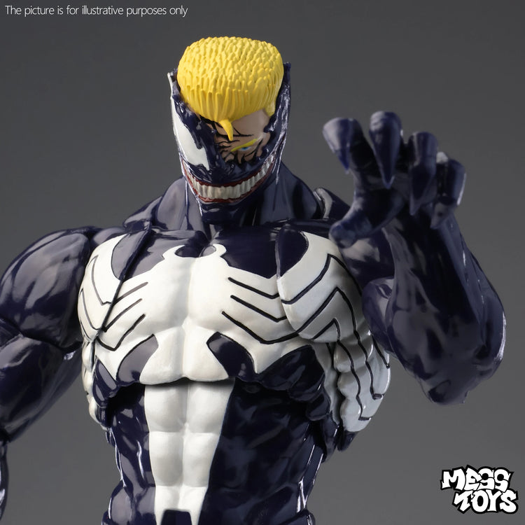 Genuine Mess Toys Venom Anime Action Figure Black Spider Man Lethal Neighbor Collectible Toys Birthday Gift For Adult Collection