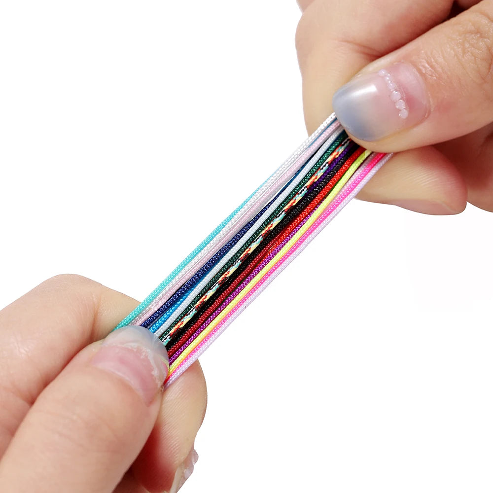 10/50M 0.8mm Nylon Thread Cord Macrame Rope Bracelet Braided String For DIY Tassels Beading String Jewelry Making Accessories