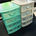 4-layer Multi-functional Storage Box with Drawers, Plastic Wardrobe Organizer and Locker, Desktop Cosmetic Storage Box,
