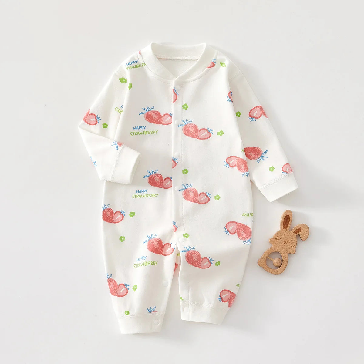 0-12 Months Baby Jumpsuits, 100% Cotton Long Sleeve Clothes, Soft Newborn Rompers for Girls & Boys.