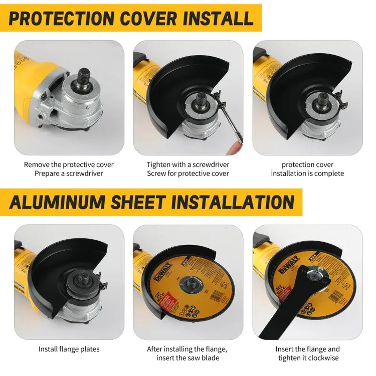 DEWALT DCG405 125mm Flat Head Angle Grinder, 18V Lithium Battery Brushless Bare Machine Cutting Power Tool