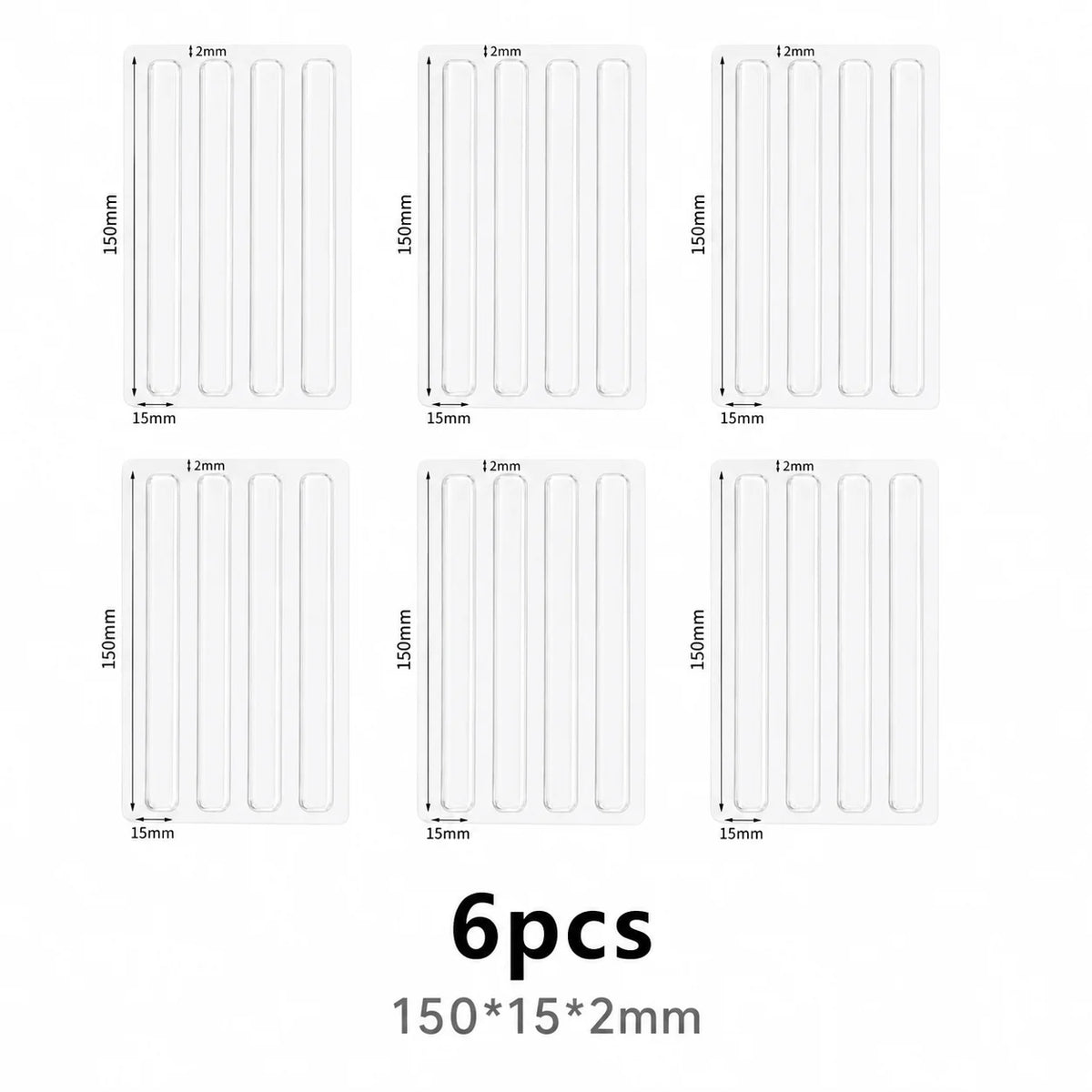 Self Adhesive Buffer Pads Refrigerator Anti-collision Strip Door Stopper Cabinet Door Bumpers Transparent Wall Protector Pad