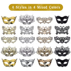 20-120Pcs Masquerade Masks Bulk Venetian Carnival Masks Vintage Antique Party Masks for Women Men Mardi Gras Prom Halloween