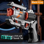 Novel Transform Pistol Toy Safe Foam Bullet Material Interactive Shooting Play Toy For Children Daily Leisure Game