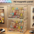 1/2/4 pcs Containerized Designs Acrylic Organizer for Collectible Figures High Definition Transparent Miniature Display Case