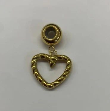 Stainless Steel Heart or Round Pendant Chain Bracelet jewelry
