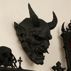 Cross-Border Dark Style Demon Mask Wall Hanging Decoration For Retro-Style Home Wall Art Decor Scenario