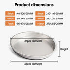 New Round Baking Tray Even Heating Non-stick Oven Tray Aluminum Alloy Pizza Baking Pan