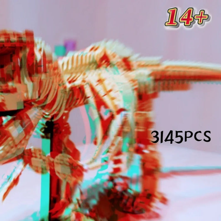 In Stock 3145PCS Dinosaur Park Fossils Building Blocks Construction Model Bricks Set Toys for Friends Birthday Surprise Gifts