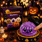 8cm Halloween Dumpling Squeeze Squishy Toy, Cute Slow Rising Squeeze Stress Relief Sensory Toy, Soft Kawaii Halloween Fidget Toy