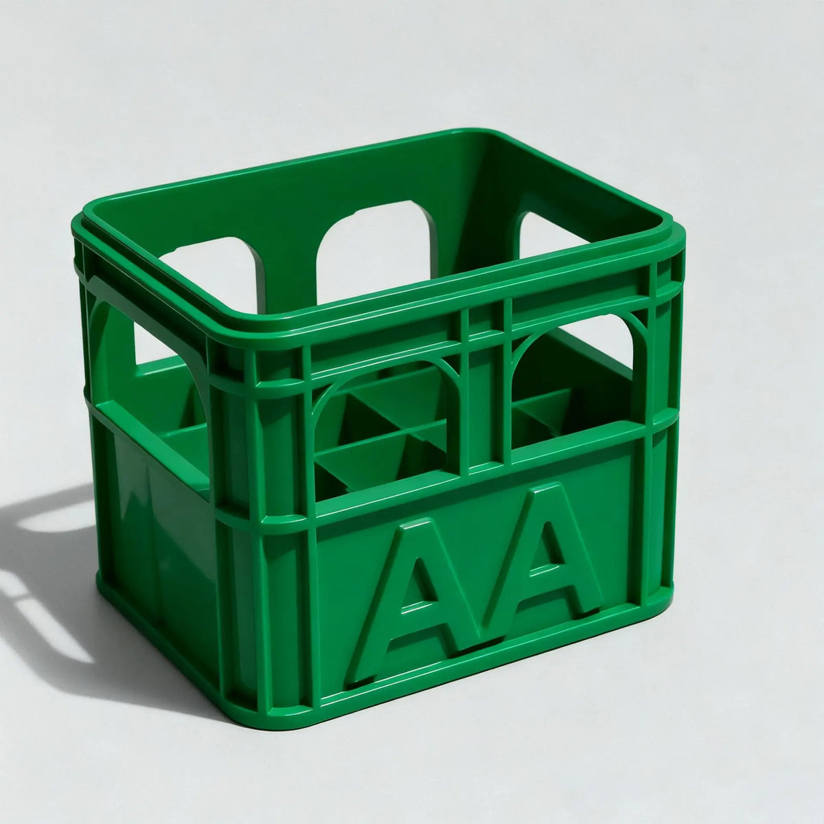 3D Printed Beer Crate Style Stackable Battery Storage Box, AA and AAA Sizes, 18650 21700 9V.