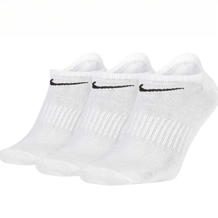 Nike Unisex 3-Pack Short-Cuff Casual Basketball Socks Breathable Moisture-Wicking Socks SX7678-100