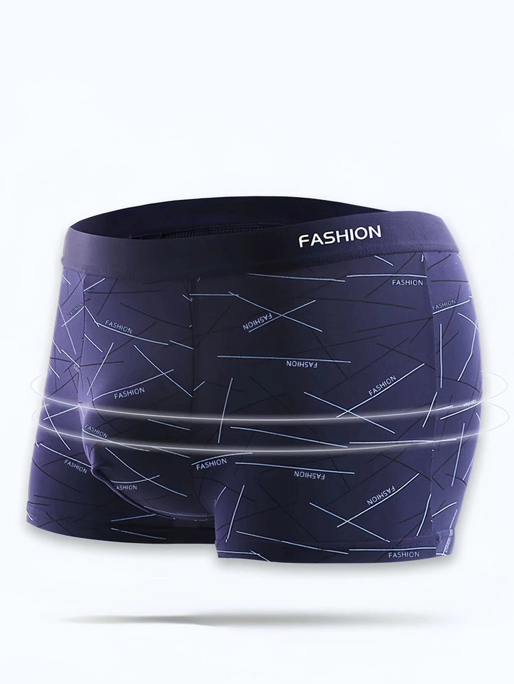 4-Pack Men's Soft Comfortable Fashionable Boxer Shorts Health Advanced Sports Casual Men's Briefs Underwear