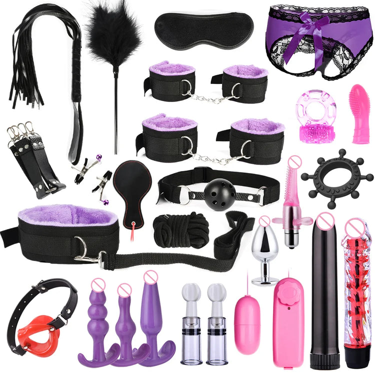 Sex toys for women BDSM sexual couples kit Adult Sexy Toys sexyshop erotic accessories handcuffs for session Anal plug sex game