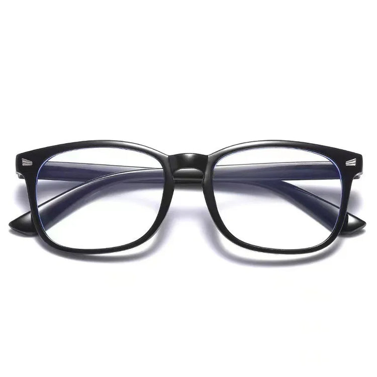 New Trending Blue Light Blocking Men's Glasses Gaming PC Matte Black Anti Ray Eyeglasses Women Transparent Fashion Eyewear