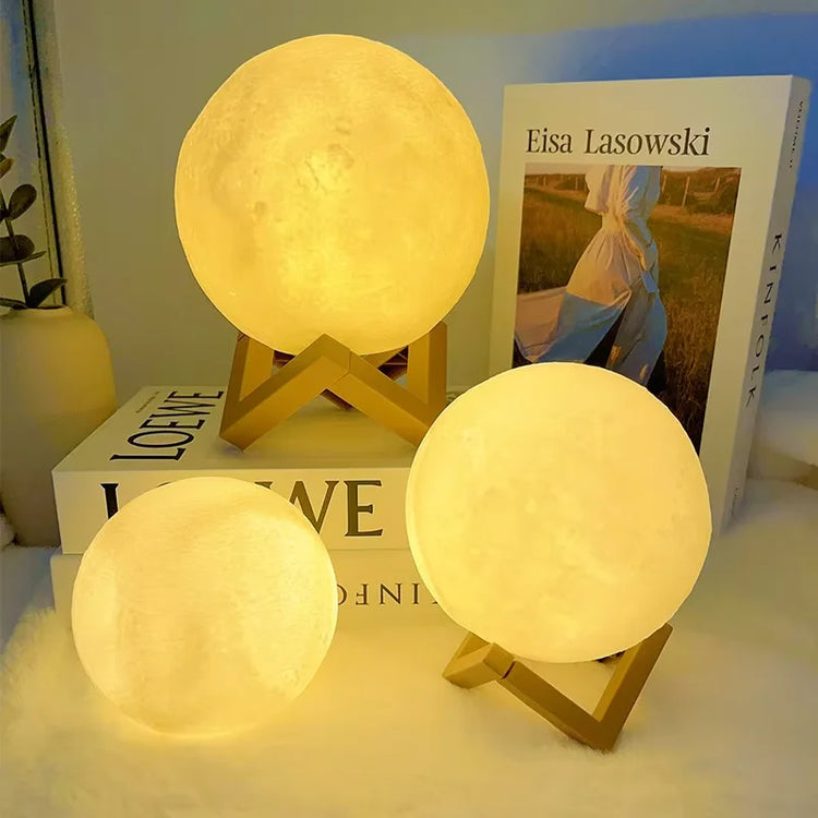 LED Book Light Moon Light Star Lamp DIY Moon Night Light Child Birthday Gift Bedroom Decoration Night Light Atmosphere Lights