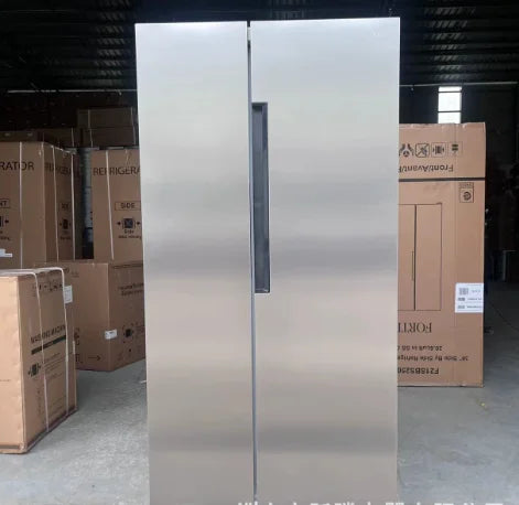 585L 110V Double-door Refrigerator Freezer Frost-free Side by Side Intelligent Large-capacity Household Use Fridge