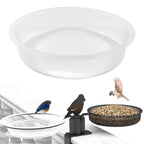 1pcs Bird Feeding Dish Tray Platform Feeder Bird Water Bowl Hanging Bird Bath Outdoor Outside Patio Parrot Tree Garden Courtyard