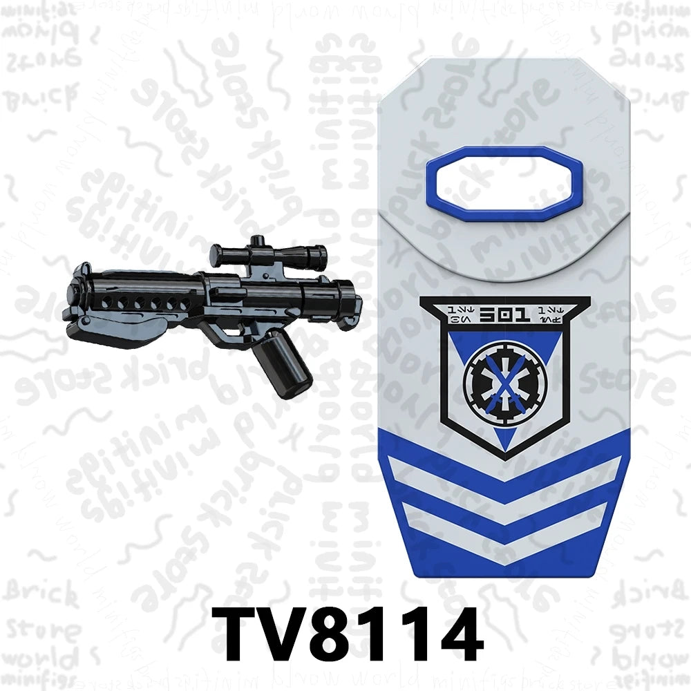 TV6117 TV6118 TV6119 Space War Action Figure Accessories Building Blocks Gift Toys For Children Adult Brick TV6116 TV6115 TV6114