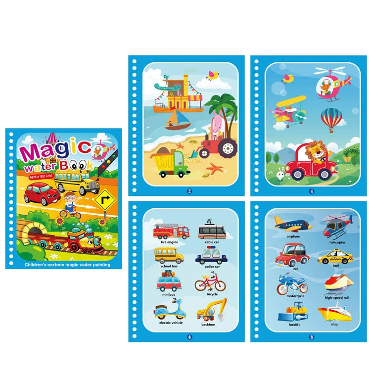 NEW Magic Water Drawing Books Coloring Books Painting Toys for Birthday Christmas New Year Gift for Boys and Girls