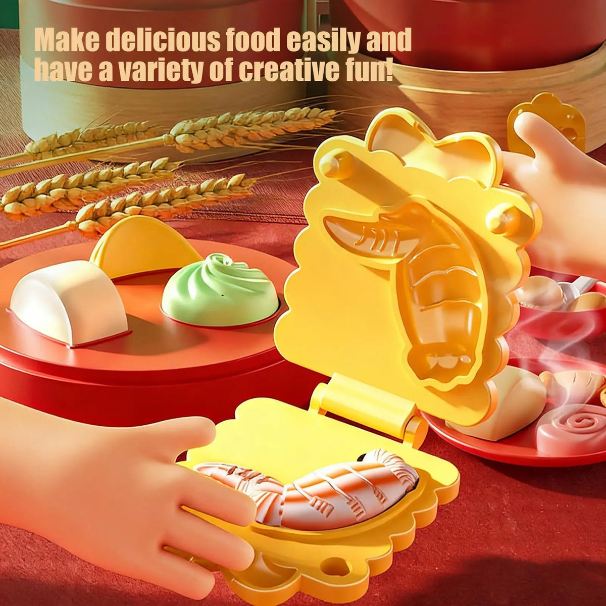 Chinese Kitchen Modeling Clay for Kids DIY Art Pretend Food Sculpting Kit for Boys Girls Birthday Party Holiday Craft Activities