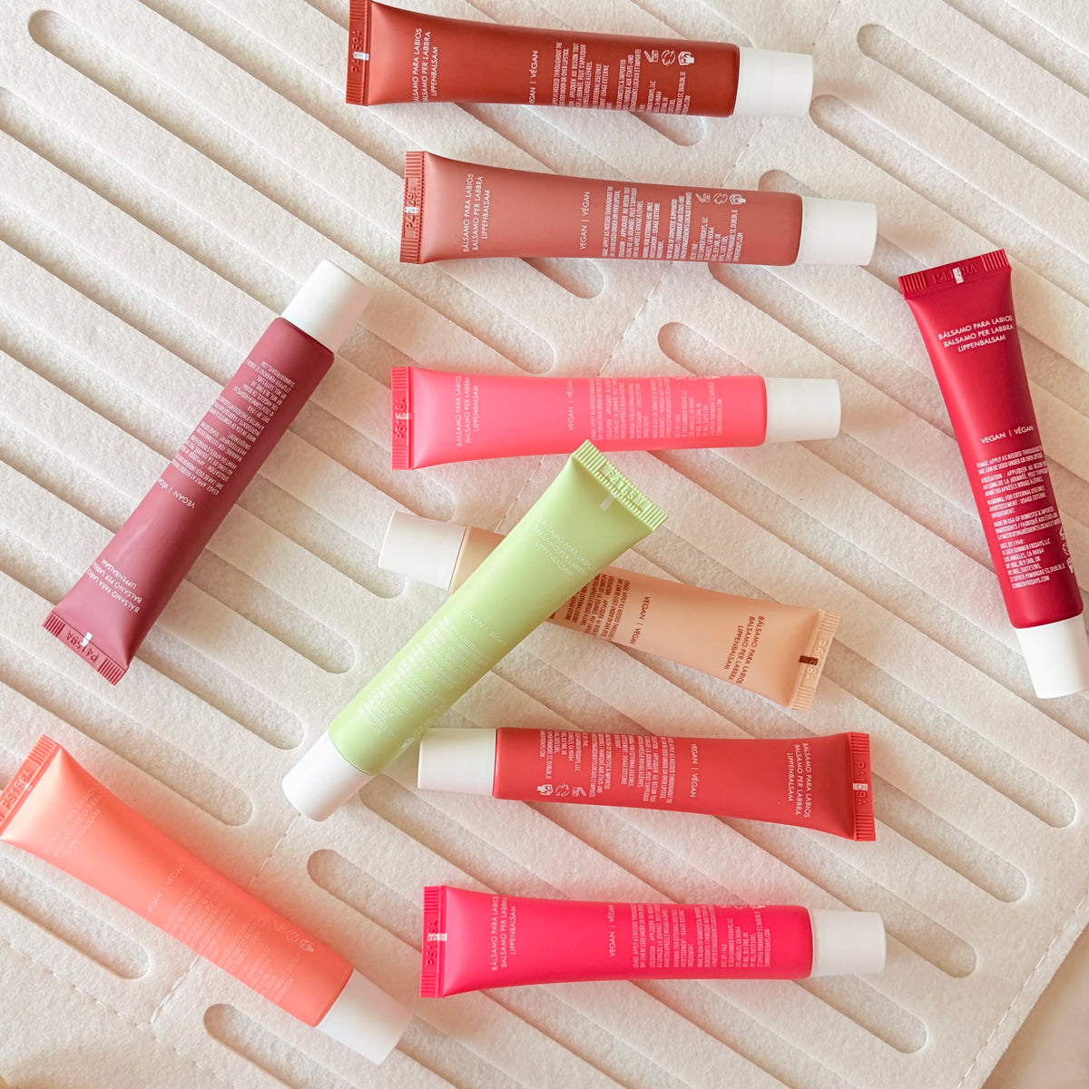 Summer Limited Rho Vanilla Beige LipBalm Moisturizing Transparent Lipstick Set Smooth Soft Tube Mirror Lip Gloss Lip Blum Makeup